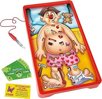 Hasbro Gaming Classic Operation Game, Electronic Board Game with Cards,  Indoor Game for Kids Ages 6 and Up : Amazon.es: Juguetes y juegos