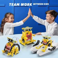 Hot Bee Kit Solar Robot, Robot Juguetes Niños 7-12 Años, Navidad Regalo Niño 7-12 Años, Juegos para Niños 7 8 9 10 11 12 Años, Construcciones para Niños, Experimentos Niños